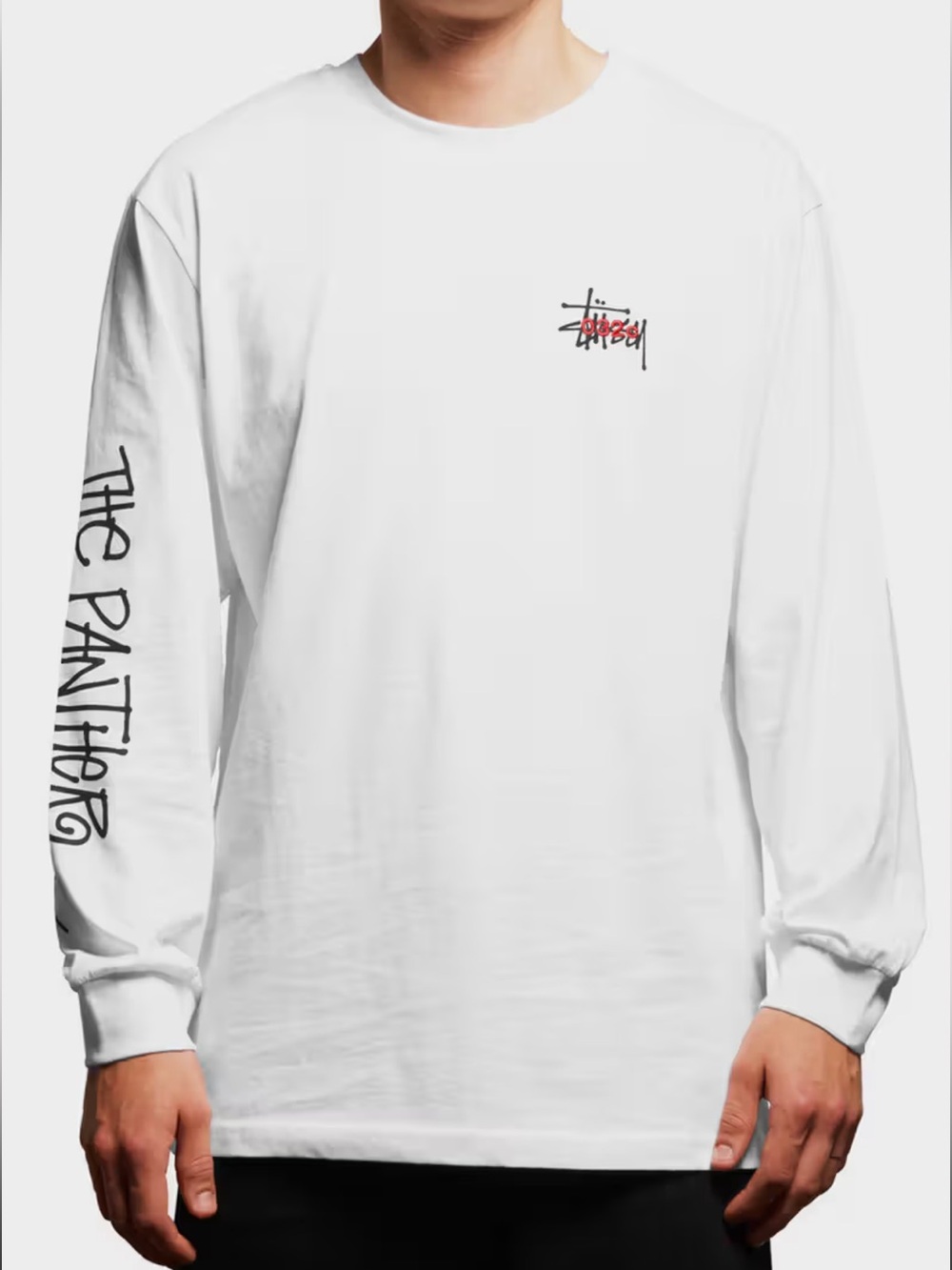 Stussy x 032c 🐆 “The Panther” Panther Long Sleeve Logo Tee 2017